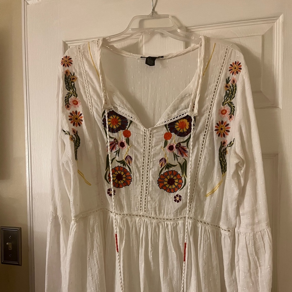 Chelsea and Theodore boho top